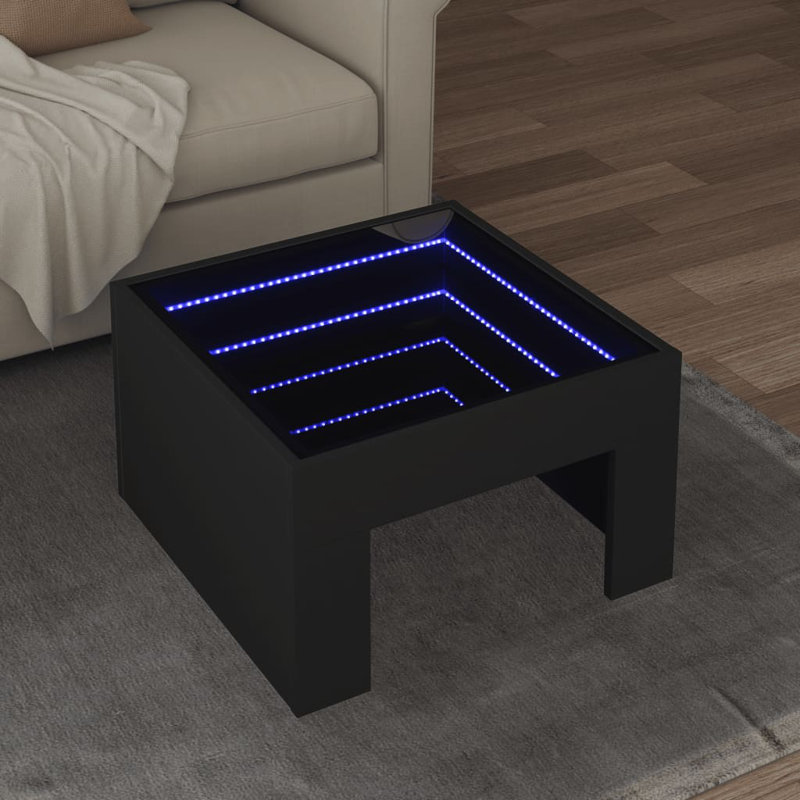 Cunera Coffee Table, 30cm H x 50cm L x 50cm W, Black