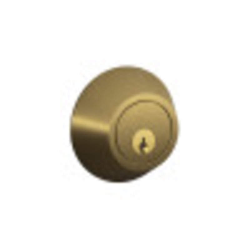 Dexter Single Cylinder Deadbolt, Antique Brass