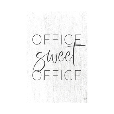 Office Sweet Office by Lux + Me Designs - Wrapped Canvas Print