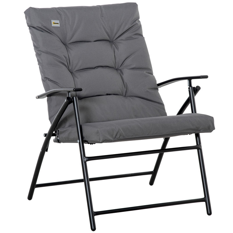 Méridienne d'extérieur pliable en tissu, Gris