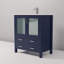 Ensemble de meuble-lavabo avec comptoir en céramique blanche et robinet-554991063