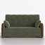 Désossé 62,9 po Canapé-lit moderne en chenille beige escamotable avec mousse haute densité et poches de rangement latérales-274748006