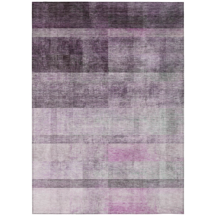 Adelyn Washable Striped Indoor / Outdoor Rug