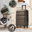Ensemble de valises en plastique Hardshell - Valises légères et durables avec deux roulettes pivotantes, tailles de bagage à main et pour bagages