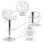 Tabouret de bar réglable en vinyle Guajardo-33309689