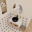 Meuble-lavabo flottant de 30 po avec lavabo vasque rond noir mat, meuble-lavabo mural avec tablette ouverte, finition blanche avec comptoir durable, conception moderne peu encombrante (livré dans 2 boîtes)-130833477