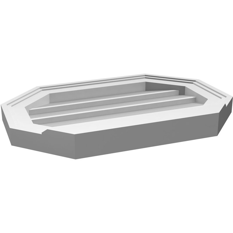 Évent horizontal gondole allongé en surface octogonal Signature, H 14 po x l 20 po x P 2 po