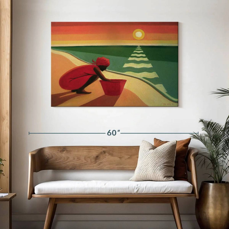 Leisha Evening Calm, 30" H x 45" W