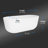 100% Acrylic Freestanding Bathtub, Soaking Tub with Heat Retention, Ergonomic BathTub for Bathroom-129082412
