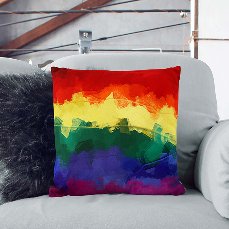 Abstract Square Throw Cushion, 40cm H x 40cm W x 15cm D