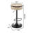 Adjustable Height Swivel Bar Stool With Hidden Storage And Linen Seat, Versatile For Various Rooms-149744894