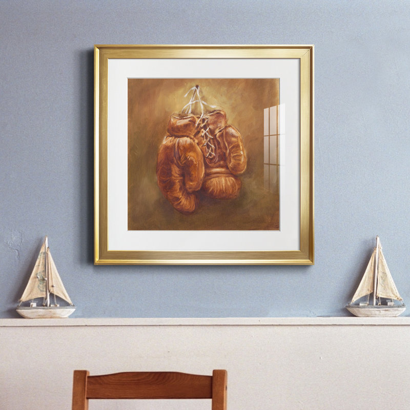 «Rustic Sports I», reproduction encadrée de qualité supérieure - prête à être accrochée, H 17,5 po x l 17,5 po x P 1,5 po