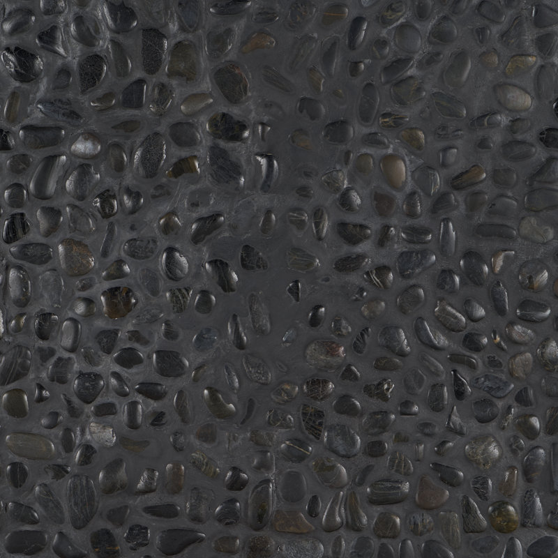 Picturesque 12" x 12" Natural Pebble Cobblestone Wall & Floor Tile
