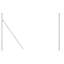 200 cm H x 3.2 cm W Steel Fencing Kits Fencing