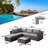 Noralf 5- Person Outdoor Seating Group with Cushions