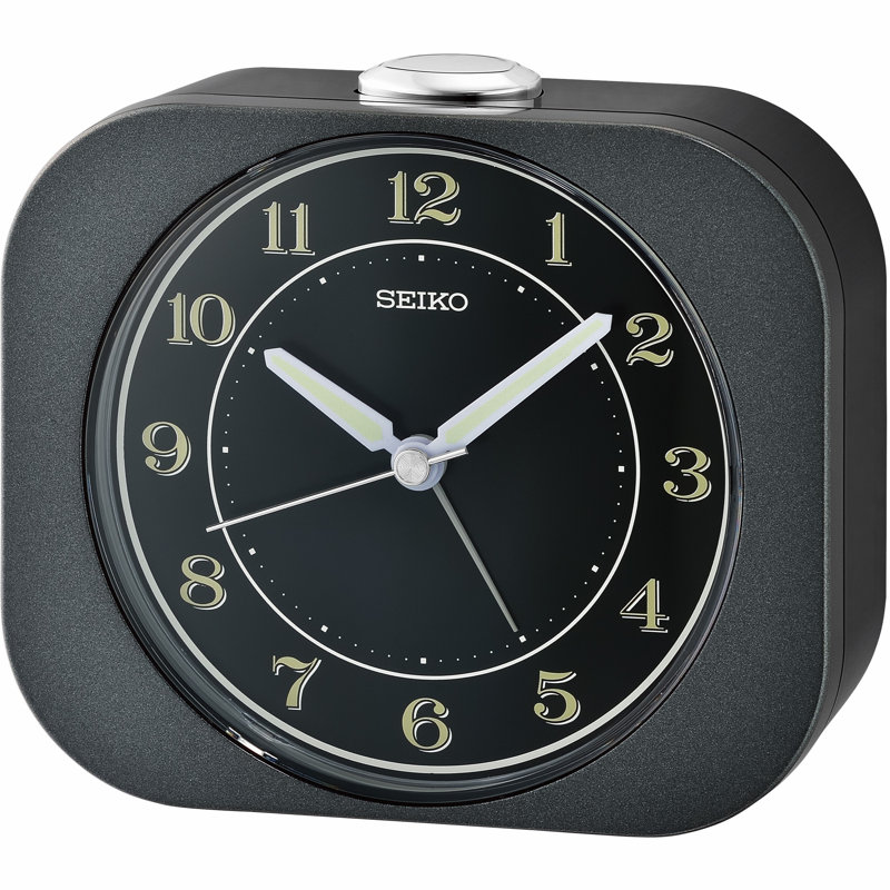 Réveil-matin QHE195BLH, brun, Noir