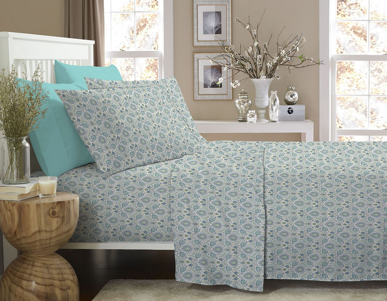 Bibb Home 1200tc 6 Piece 100% Cotton Sheet Sets - 10 Patterns & Reviews ...