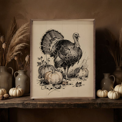 Turkey With Pumpkins