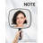 Extra Large Hand Mirror With Handle - HD Distortion-Free Reflection, 12.4" X 9" Black Handheld Mirror For Shaving, Makeup & Styling - Wall Mount Or Handheld Use