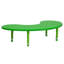 Half-Moon Plastic Adjustable Height Kids Activity Table-7165795
