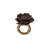 Camellia Napkin Ring Brown