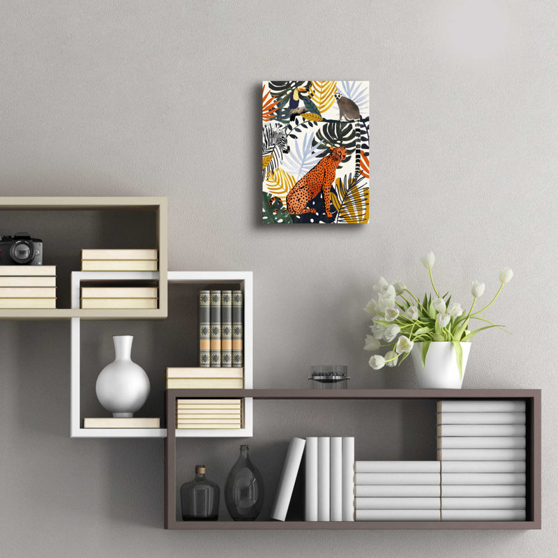 «Jungle Jumble I» par Victoria Barnes, H 16 po x l 12 po x P 0,13 po