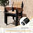 Cyanni 10 - Person Rectangular Outdoor Dining Set with Umbrella Hole-1412711364