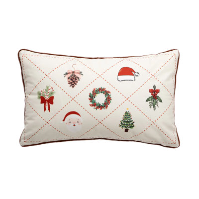 Coussin décoratif en velours blanc 18 pi x L 18 po