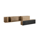 Vitruvia 2 Piece Floating Shelf with Reclaimed Wood