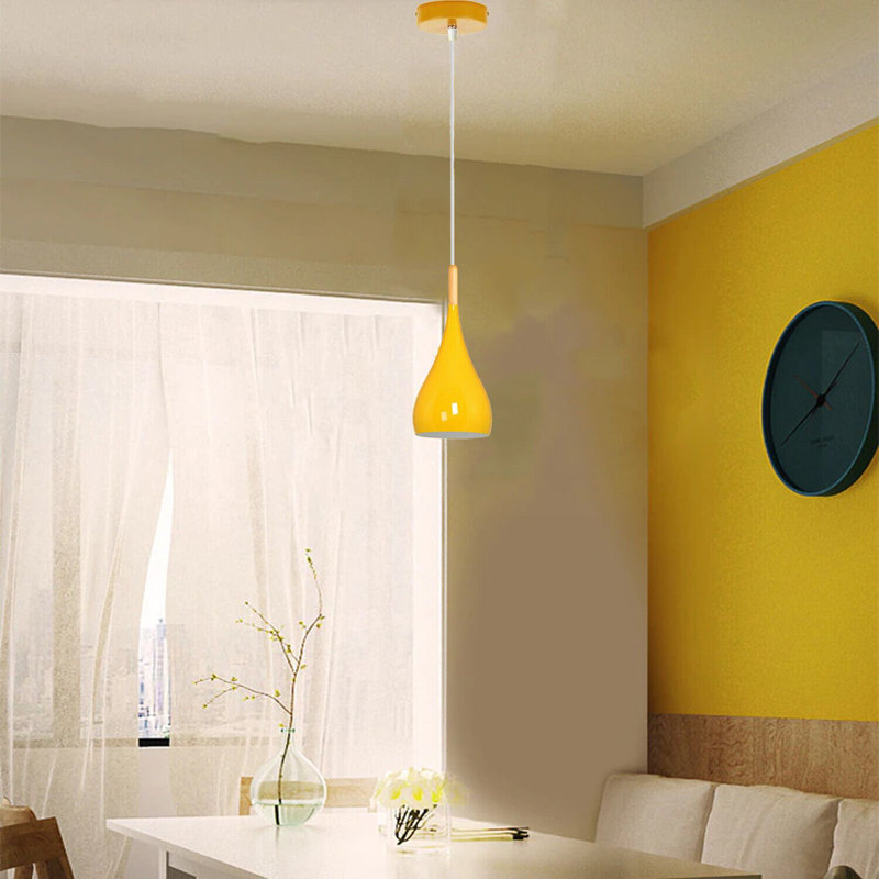 Davarous 1 - Light Teardrop Pendant, Yellow