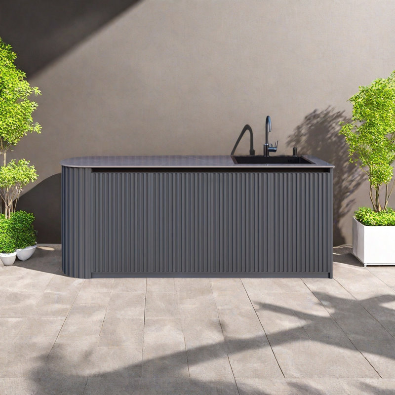 Rangement à l'épreuve du soleil pour les jardins de la Villa, Gris foncé