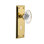 New York Plate with Decorative Keyhole and Oval Fluted Crystal Door Knob