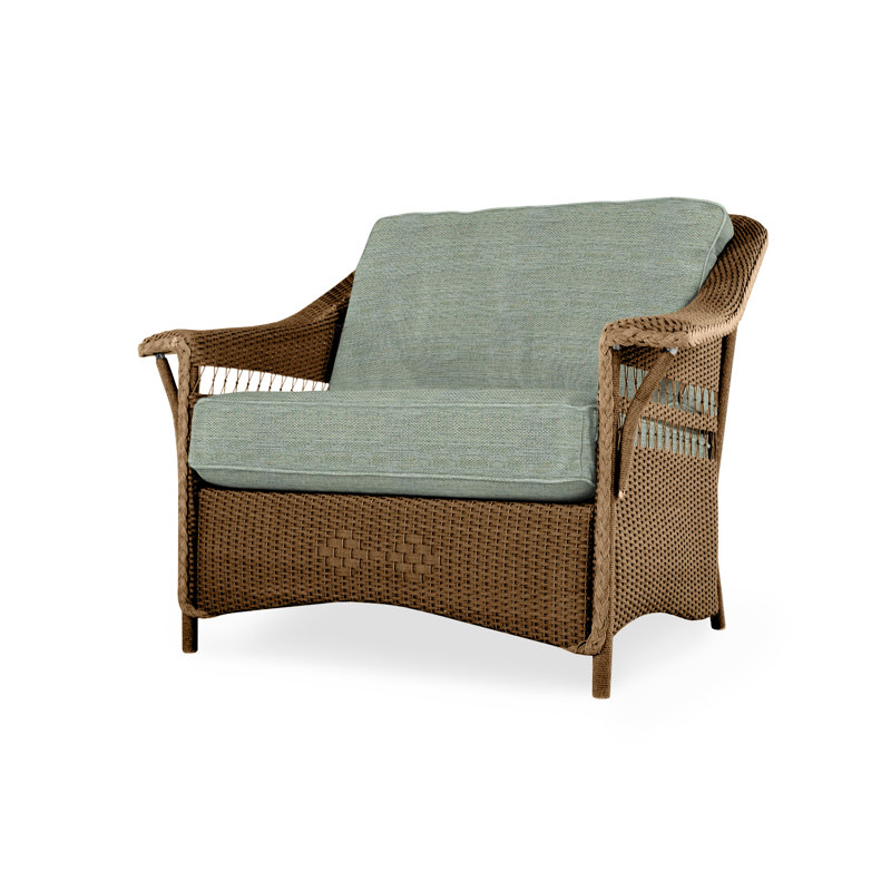 Nantucket Outdoor Lounge Chair, Loveboat Mint, Bark