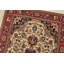 Tapis Qom fin 97 cm x 157 cm, laine/soie ivoire, tapis traditionnel noué à la main