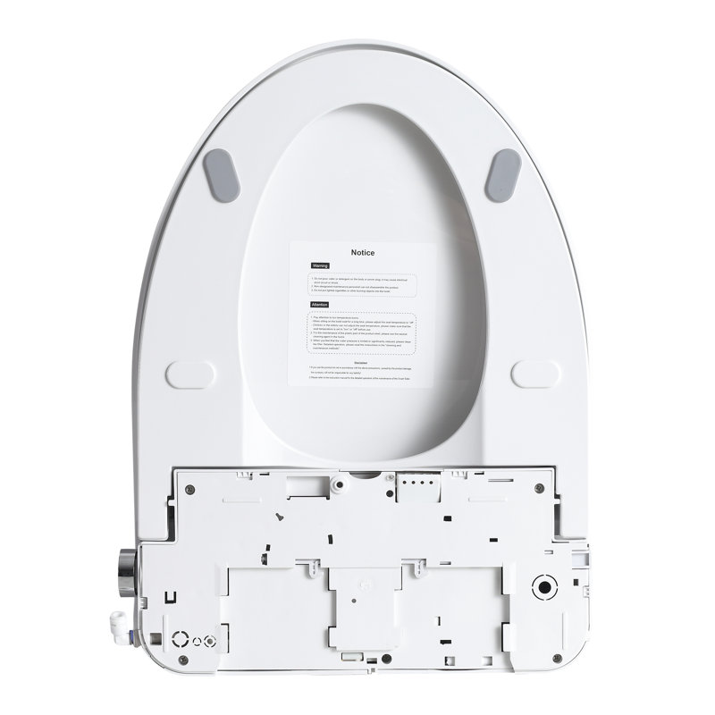 Smart Bidet Toilet Seat With Side Knob, Adjustable Heated Seat, Water Temperature And Adjustment, Multiple Cleaning Modes, Remote - Controlled Nozzle Position, Soft Closing Cover/Seat, Self Nozzle,