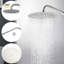 Pommeau de douche Lucid 10 po en nickel brossé - Effet pluie avec douchette amovible Apparent