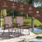 Set Of 2 Patio Folding Sling Back Camping Deck Chairs-966478492