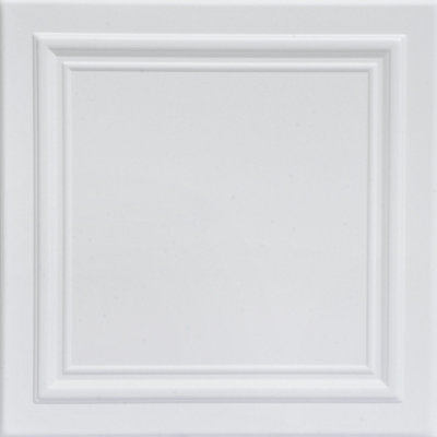 Carreau de plafond en polystyrène à collage 1,6 pi x 1,6 pi Line Art