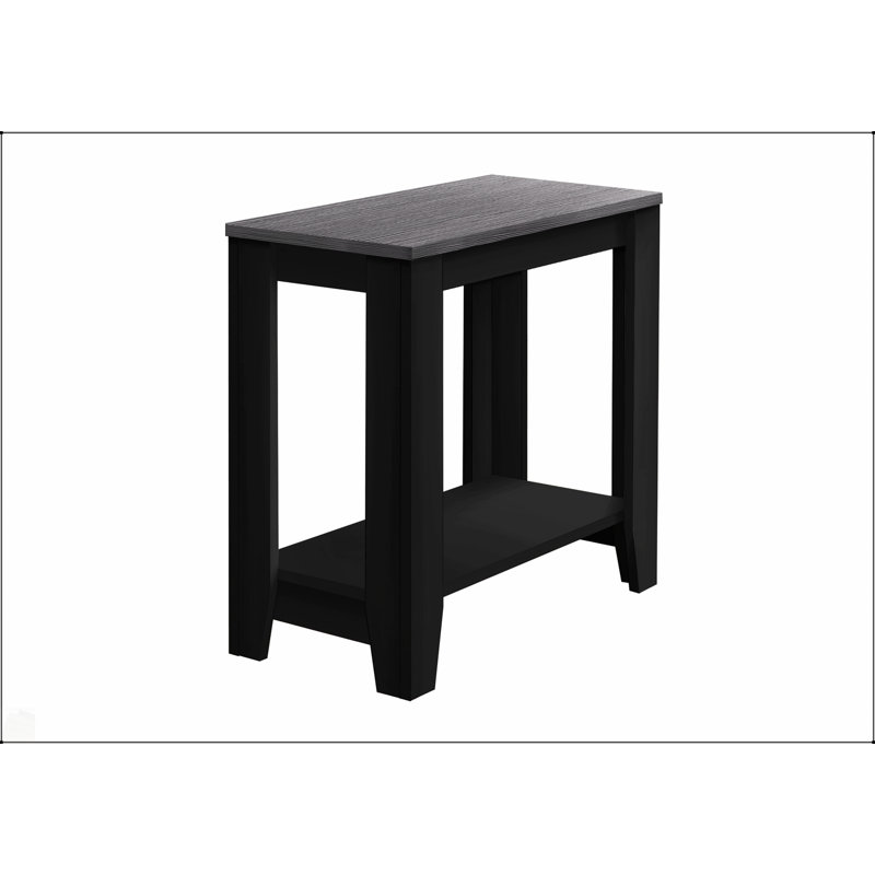 Table d'appoint moderne en bois avec une conception à deux niveaux pour le salon et la chambre à coucher, solution de rangement durable et élégante