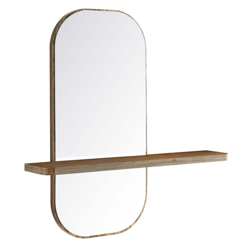 Miroir Solstice par Modway, Noyer