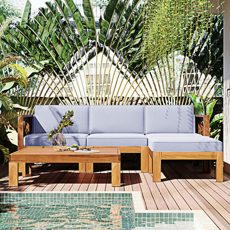 Ensemble de canapé modulaire 5 pièces avec coussins, Gris
