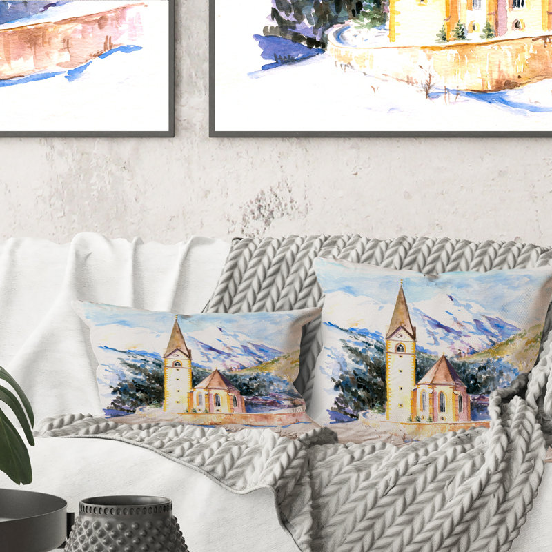 Coussin Little Village Church In Valley