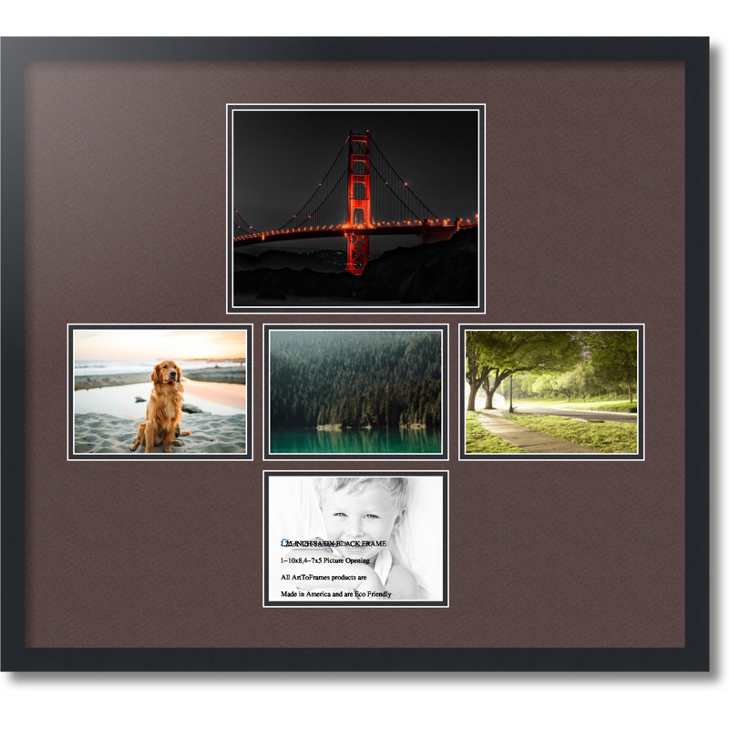 Matte Picture Frame with Mat, Peat