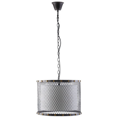 Luminaire suspendu tambour 1 lumière Fortune