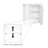 Two-Door Bathroom and Laundry Storage Cabinet with Adjustable Shelf - White Variant Product Name