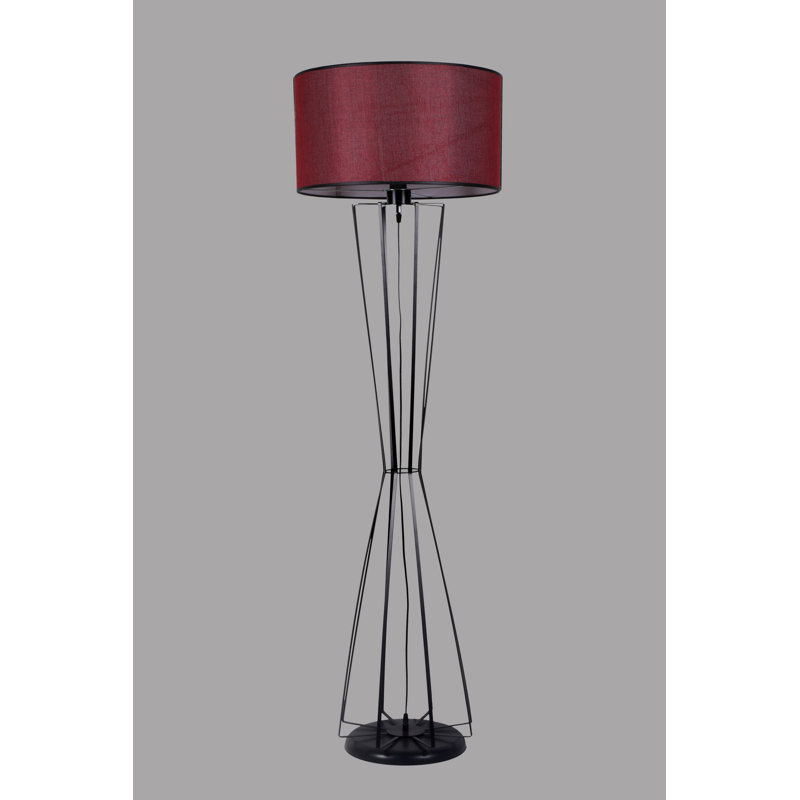 Lampe sur pied 63 ", Rouge écarlate