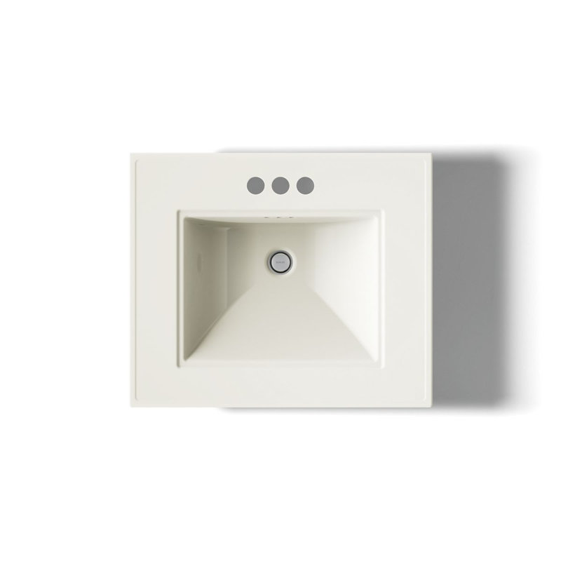 Memoirs® Stately 24" Console Bathroom Sink with Overflow, Biscuit, 4'' Centers