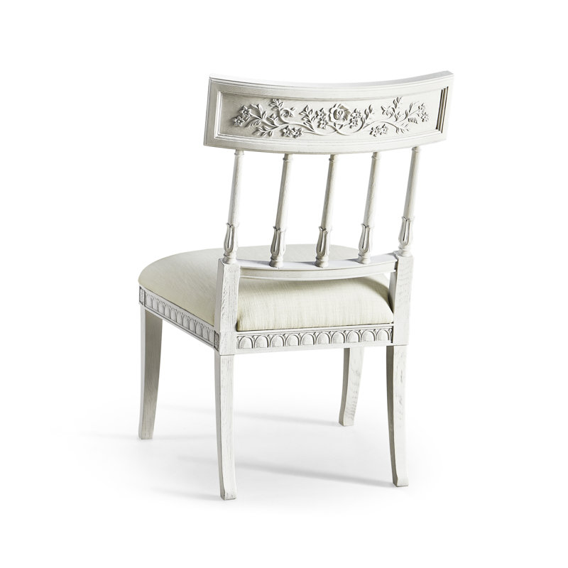 White Upholstered Dining Chair