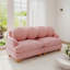 Canapé confortable deux places en chenille, canapé profond 2 places avec 4 coussins décoratifs, structure en bois massif pour salon, chambre à coucher-803560999