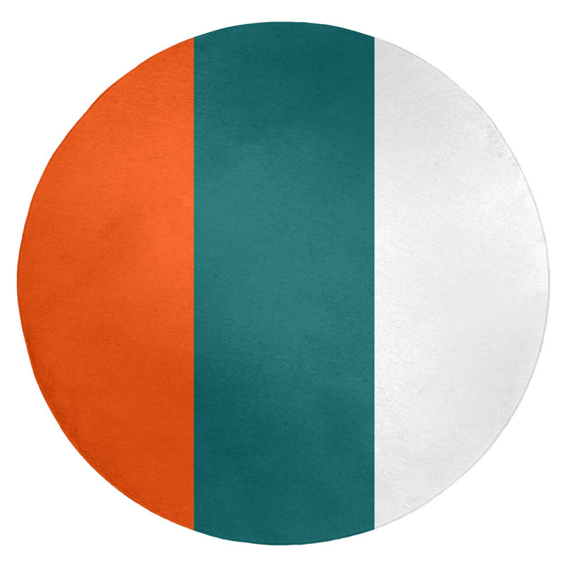 Chenille Indoor Rug, Round 5'